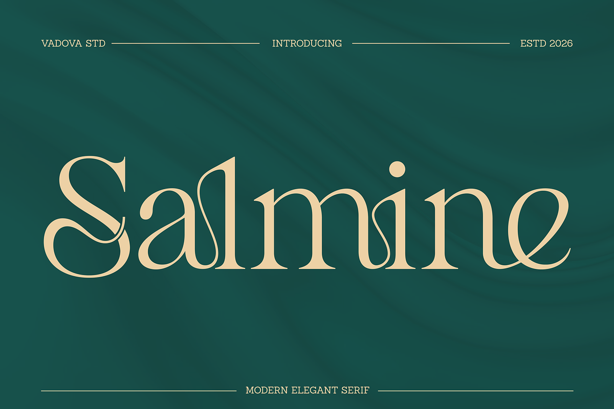 Salmine Modern Elegant Serif Font, a Serif Font by Vadovastd (Photo 1 of 8)
