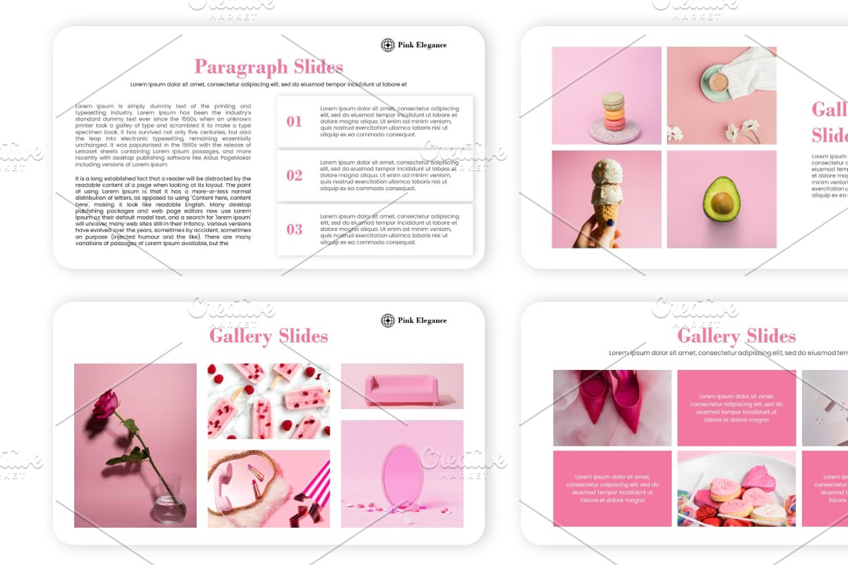 Pink Elegance Presentation, a Presentation Template by Interpitch (Photo 4 of 8)