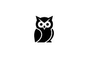 Elegant Owl Silhouette Vector, an Animal Illustration by Vectorium Studio (Thumbnail 1 of 4)