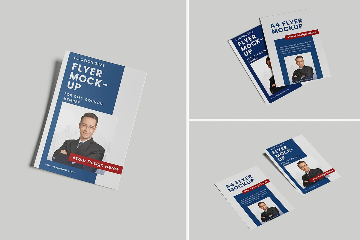Flyer mockup, an Advertising Mockup by Se٧enStudio (Photo 1 of 4)