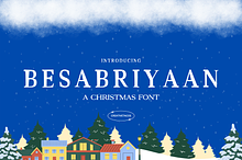 Besabriyaan Christmas Font