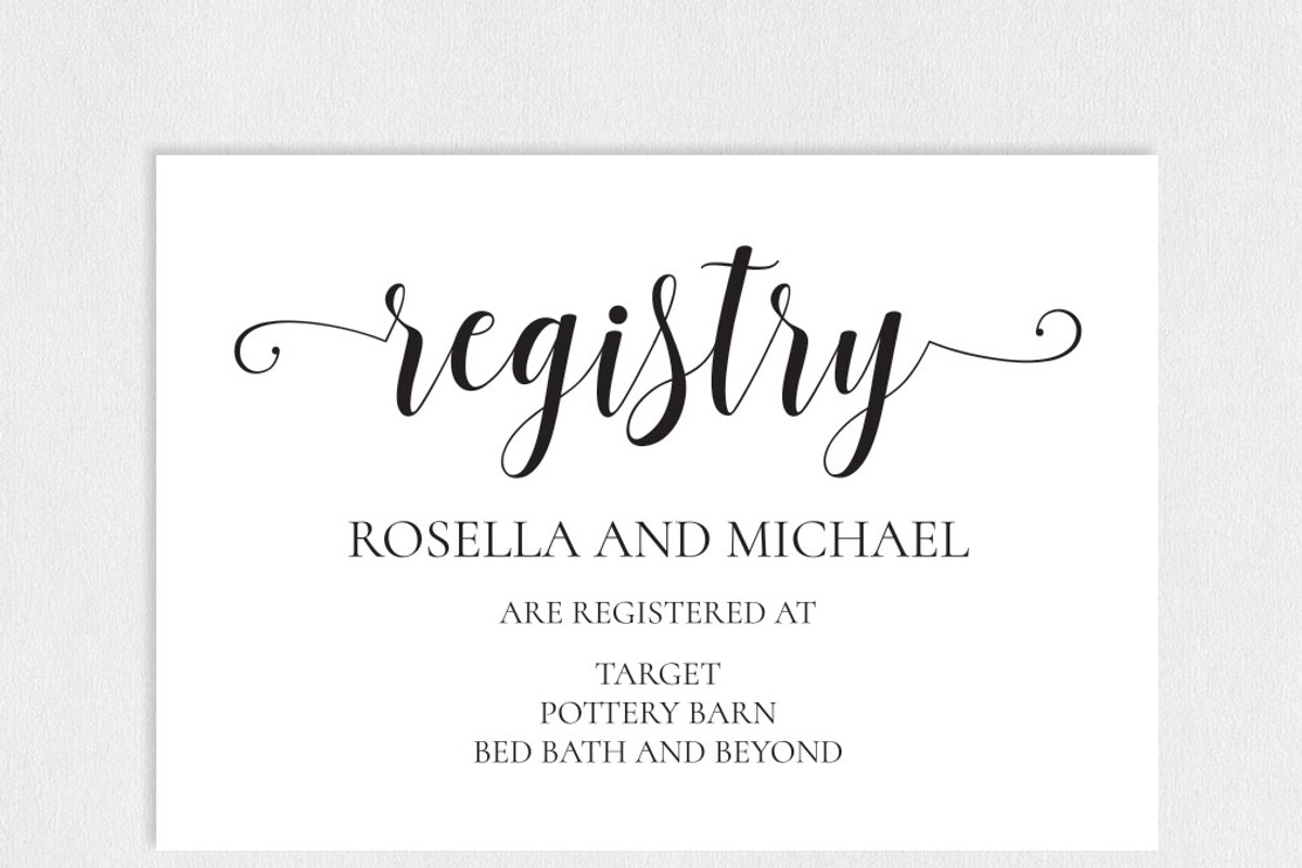 Registry Cards Editable SHR456, an Invitation Template by Shafura_Wedding (Photo 3 of 5)