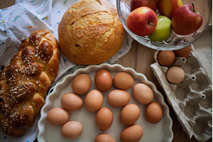 Fresh ingredients for homemade, a Food & Drink Photo by HalfPoint