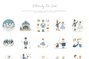 Blue Nutcracker Dreams Collection, an Illustration by Pati Paints (Thumbnail 2 of 10)
