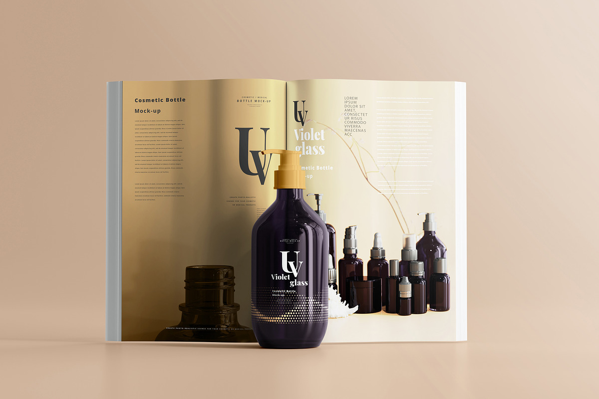 220+ Violet Glass Mock-up Bundle, a Cups & Container Mockup by pmvch (Photo 74 of 199)