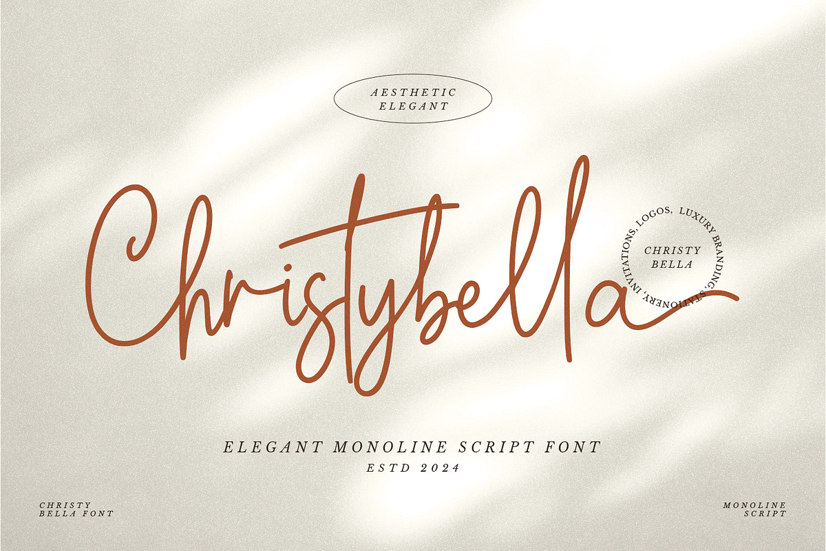 Christybella - Stylish Signature Fon, a Handwritten Font by Mozatype (Photo 1 of 11)