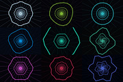 Glowing Wireframe Tunnel Visualizers, a Wallpaper Graphic by cheapmotiongraphics (Thumbnail 7 of 8)