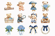 Cute Preppy sailor Polo Bear Clipart, an Illustration by Design Market (Thumbnail 3 of 4)