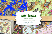 Cute Koalas. Seamless  patterns, a Pattern Graphic by MitrushovaArt (Thumbnail 10 of 10)
