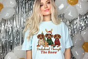 Dachshund Christmas PNG, an Illustration by designcity5 (Thumbnail 4 of 8)