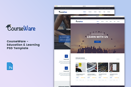 CourseWare - Learning PSD Template