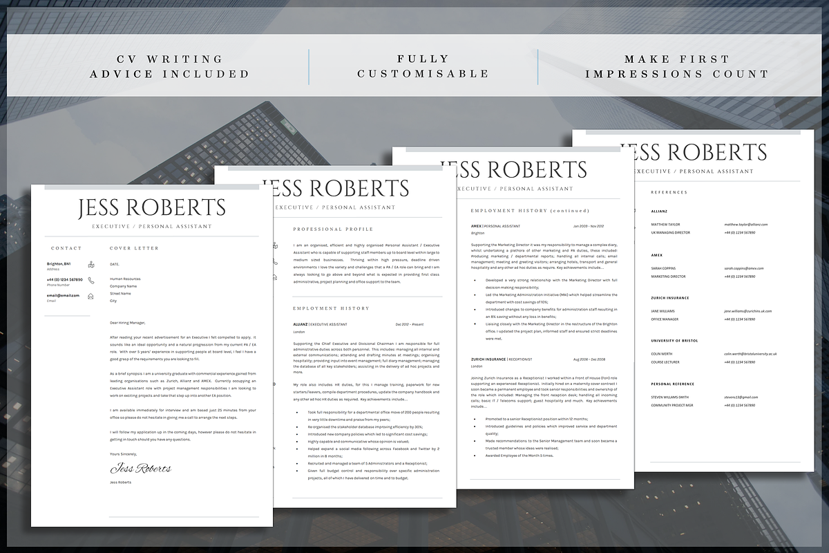 Professional CV Template | Resume, a Resume Template by introDuice - CV / Resumes (Photo 6 of 6)