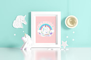 Kids Room Frame Mockups - Unicorn, a Product Mockup by Milan Mockup (Thumbnail 4 of 6)