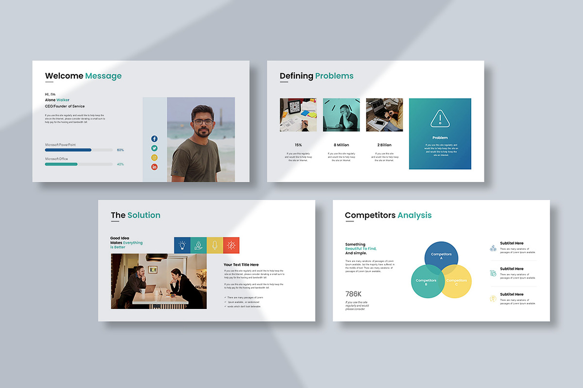 Minimal Business Presentation, a Presentation Template by Slide_Genius1 (Photo 4 of 7)