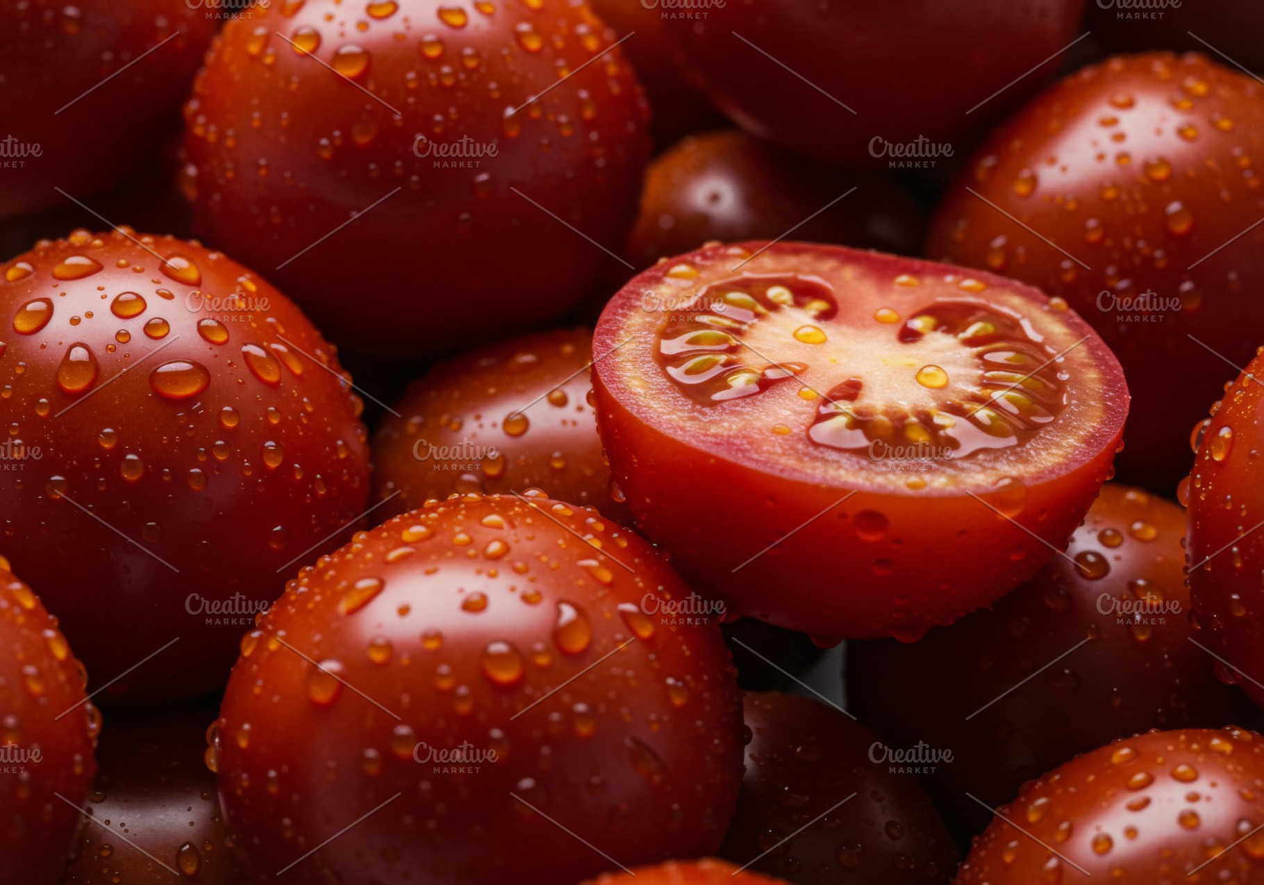 Fresh cherry tomatoes, a Food & Drink Photo by professorinc
