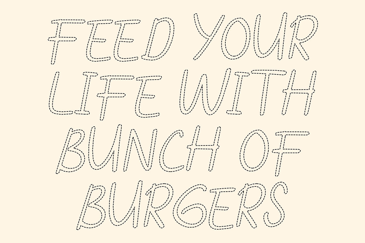 CS Stacy Dashed, a Handwritten Font by Craft Supply Co. (Photo 2 of 8)