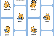 12 Hand-Drawn Cat Illustrations, an Empty State Illustration by Nimart (Thumbnail 7 of 11)