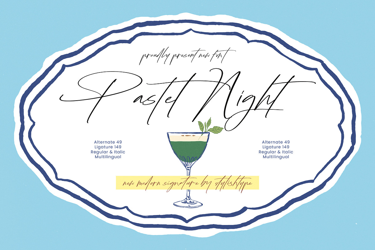 Pastel Night Modern Signature, a Script Font by stylishtype.co (Photo 1 of 20)
