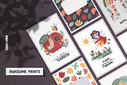 Cute Garden Clipart & Patterns, an Animal Illustration by Ejevyaka (Thumbnail 6 of 13)
