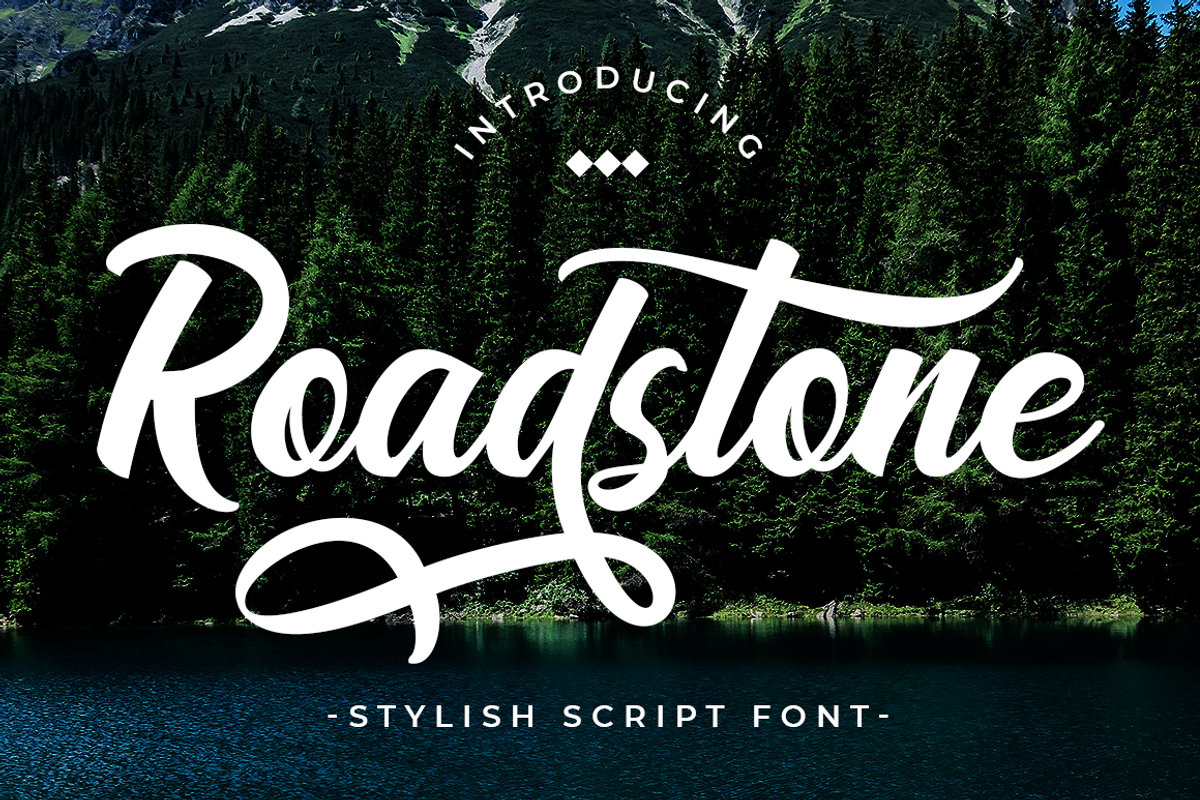 Road Stone - Apparel Style Font, a Script Font by PutraCetol Studio (Photo 1 of 11)