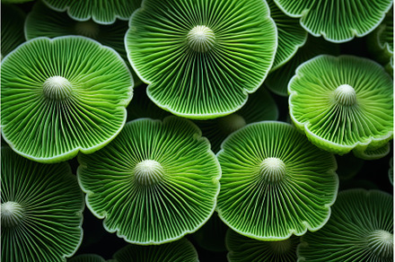 Exotic Green pattern mushrooms, a Nature Photo by Ylivdesign
