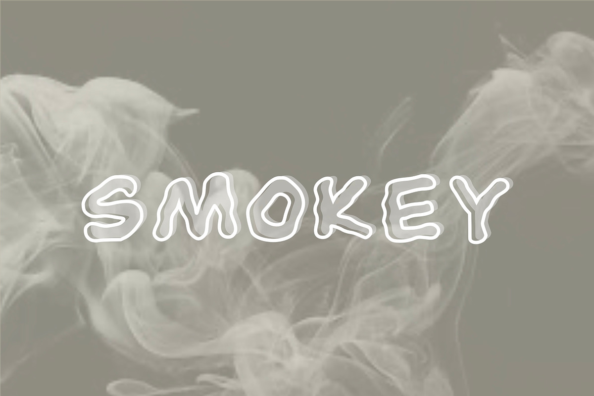 SMOKEY FONT, a Font by Callmecalmy (Photo 1 of 2)