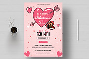 Valentine Flyer Layout, a Flyer Template by MightyDesign (Thumbnail 1 of 8)