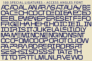 ACCESS ANGLES FONT