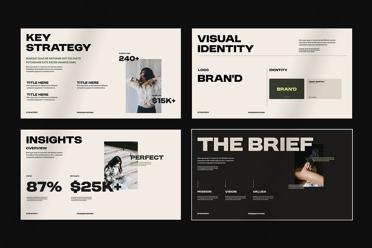 Brand Strategy Presentation Template, a Presentation Template by Oriofix (Photo 8 of 9)