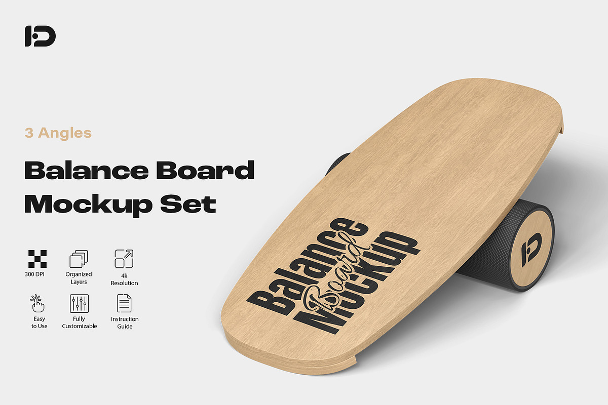 Balance Board Mockup Set, a Product Mockup by ForgeDesign (Photo 1 of 6)