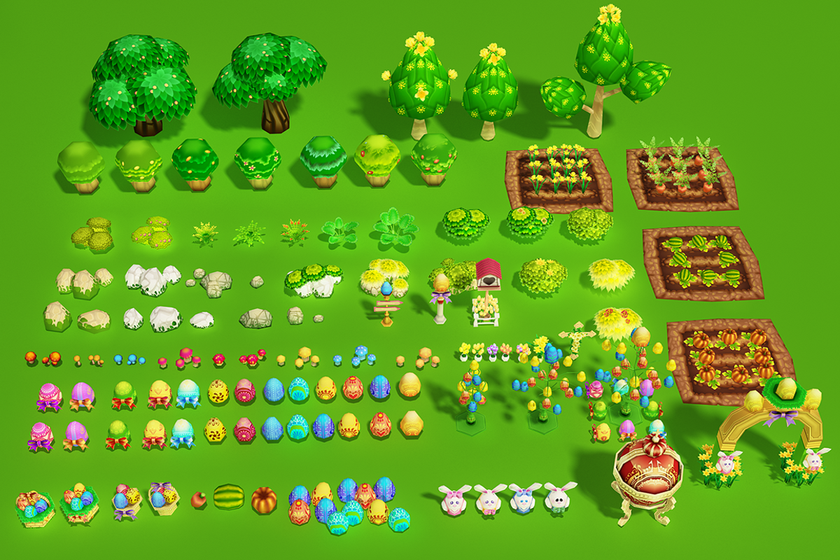 Cartoon Easter Village, an Environmental 3D Model by Souchenki (Photo 27 of 31)