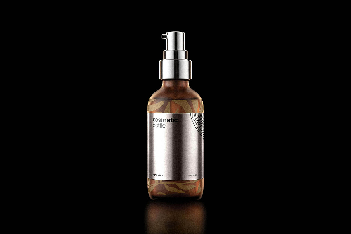 Cosmetic Bottle Mockup, a Packaging Mockup by Design Squad (Photo 1 of 4)