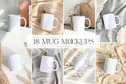 18 Mug Mockups, a Household Mockup by Michèle Kae (Thumbnail 1 of 7)