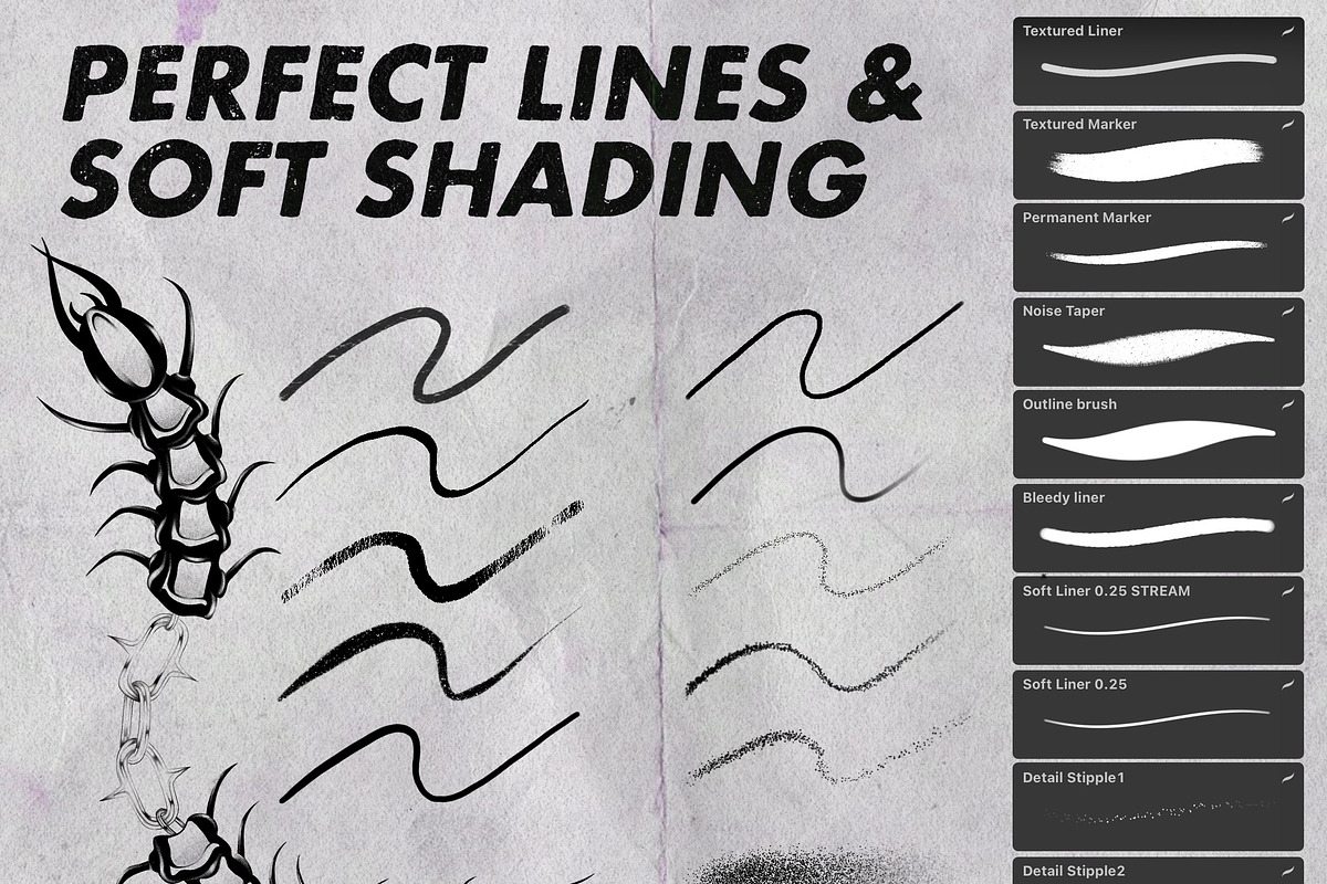 51 Procreate Stipple Shading Brushes, a Brush Add-On by Easy Procreate