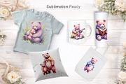 Vintage Mama Bear Sublimation PNG, an Illustration by Artnoy (Thumbnail 7 of 8)