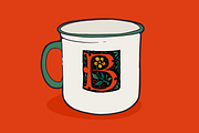 Antoine Medieval drop caps font, a Blackletter Font by kaer_shop (Thumbnail 8 of 9)