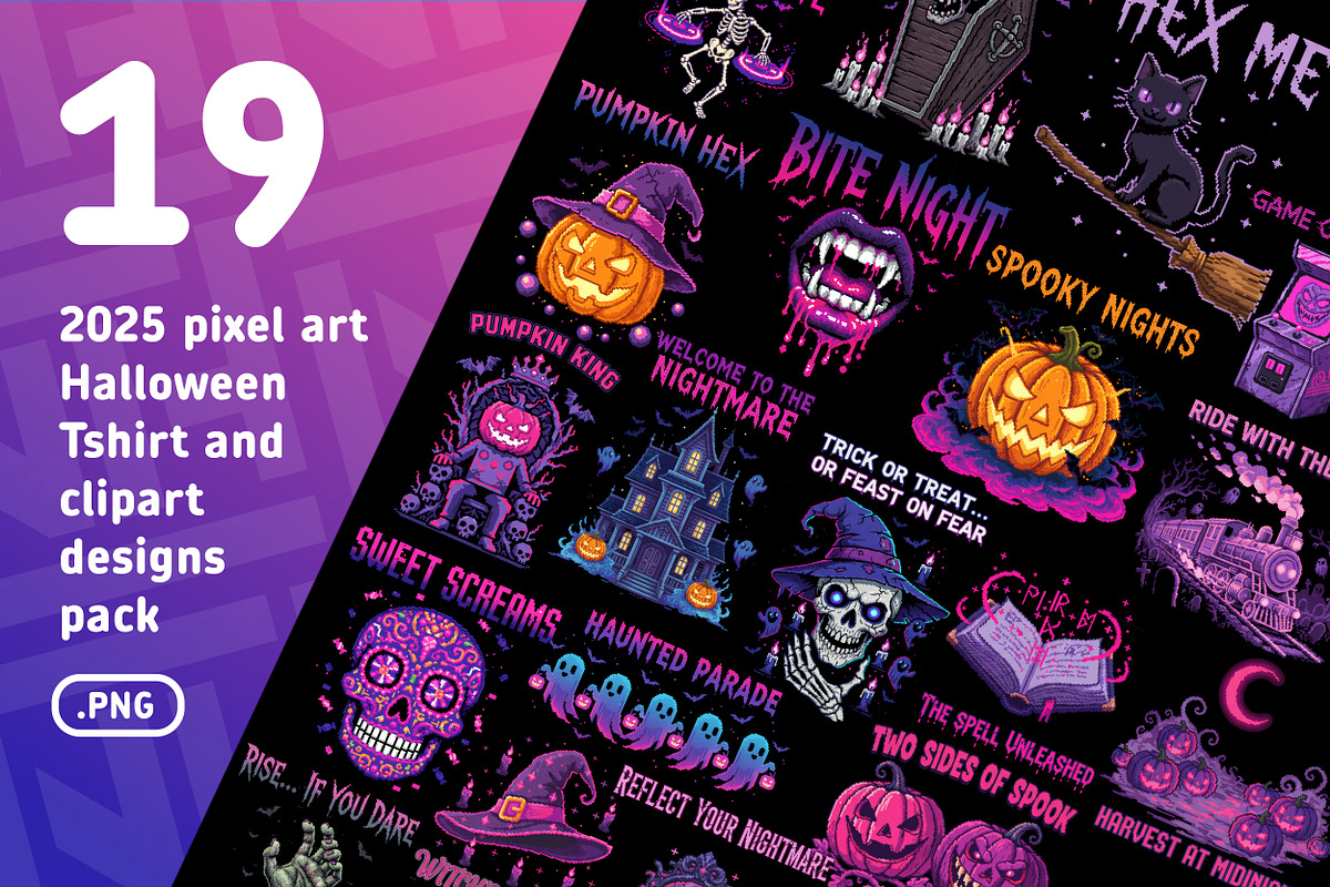 2025 pixel art Halloween T-Shirt png, a Graphic by NH graphic (Photo 1 of 4)