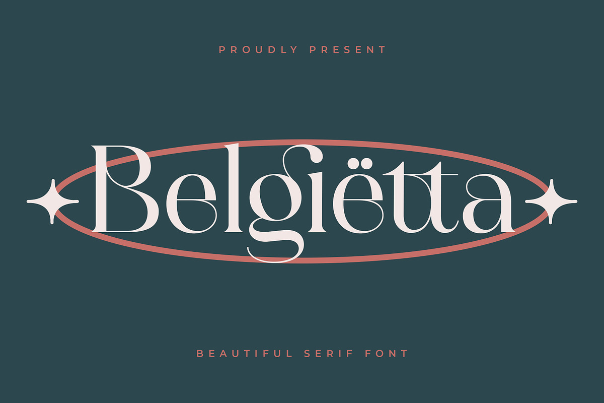 Belgietta- Luxurious Display Serif, a Serif Font by Mokatype Studio (Photo 1 of 10)