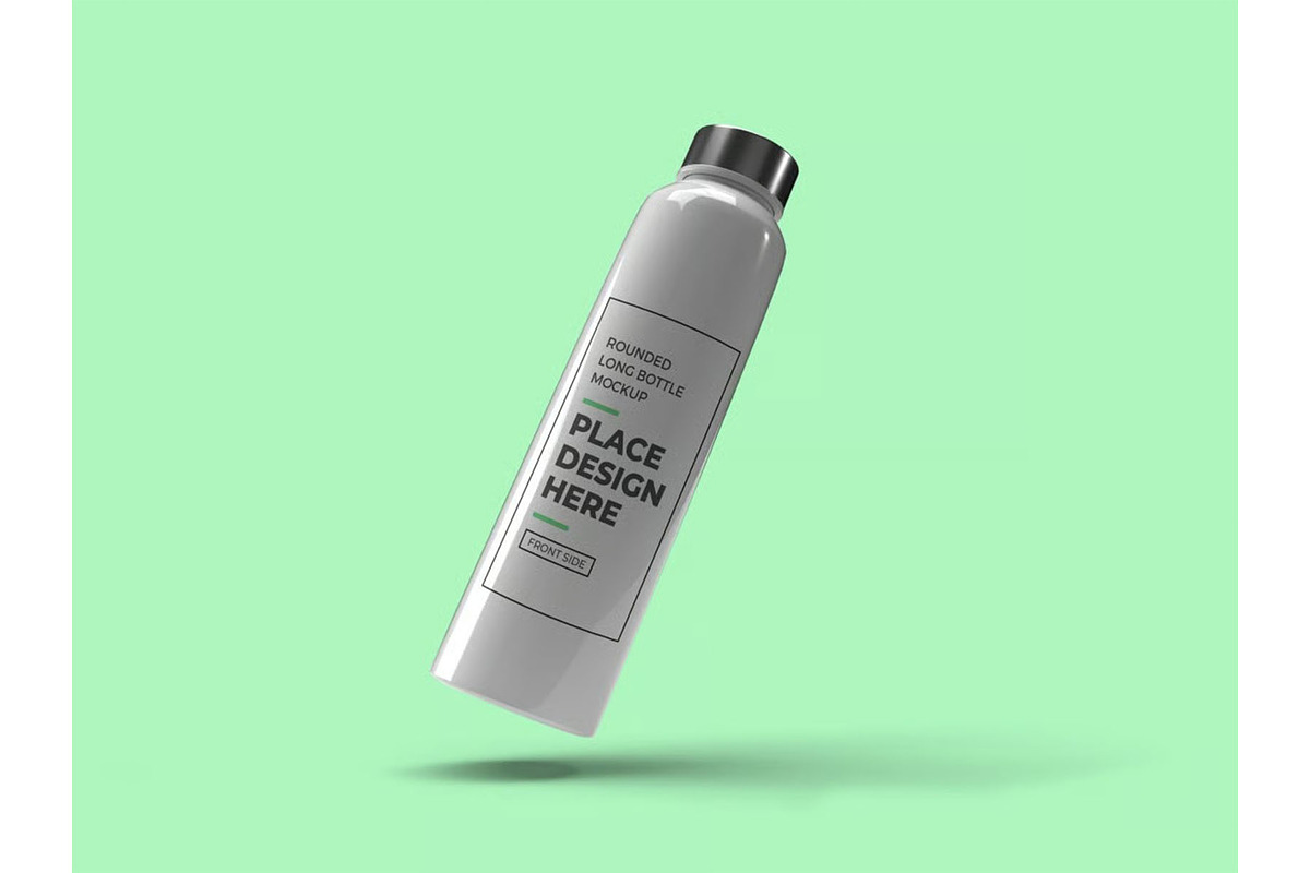 Long Bottle Tumbler Mockup Template, a Household Mockup by DesignRushMarket (Photo 4 of 11)