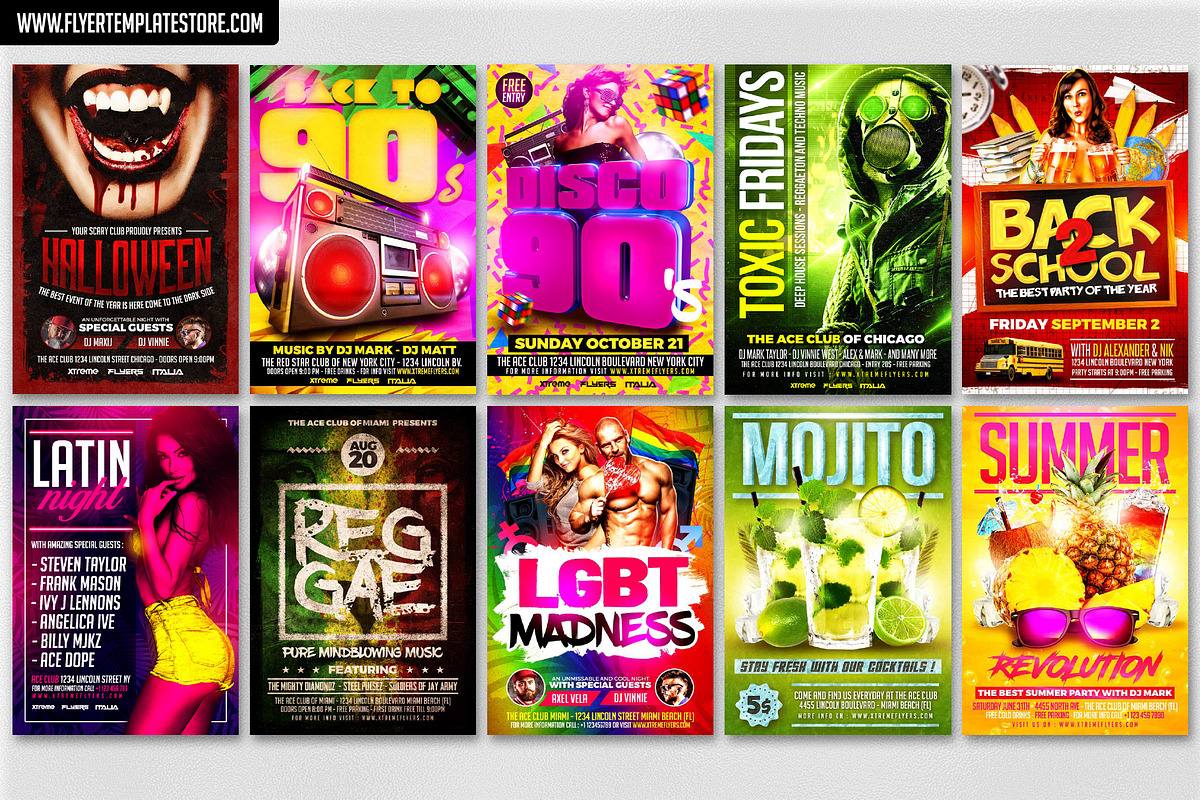 200 Flyer Templates Bundle 98% OFF !, a Flyer Template by XtremeFlyers (Photo 3 of 22)