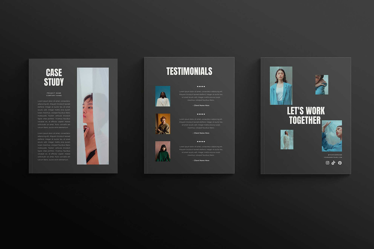 SHADOW | Media Kit Template Canva, a Print Template by Sierra Creative Studio (Photo 5 of 9)
