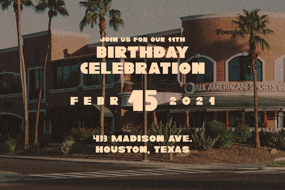 Planet Jupiter - Bold Retro Font, a Sans Serif Font by Artcoast Std. (Photo 9 of 13)