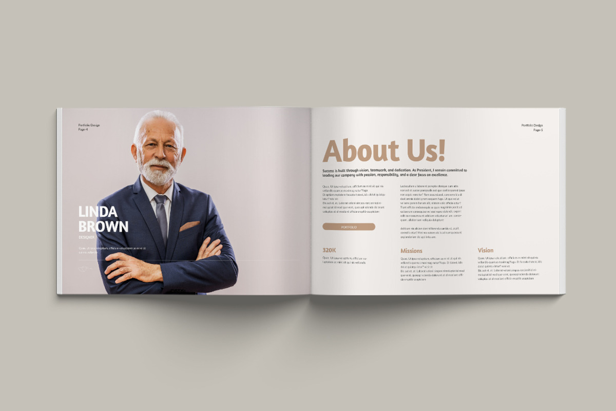 Portfolio Landscape Templates, a Brochure Template by Pixelpick (Photo 3 of 9)