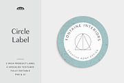 Circle Product Label, a Stationery Template by Viaduc (Thumbnail 1 of 2)