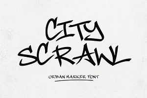 City Scrawl – Urban Marker Font