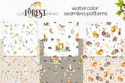 Watercolor Forest Animals, an Object Graphic by Ana-Sakuta (Thumbnail 13 of 18)