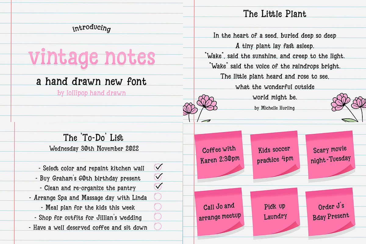 Handwritten Font Bundle - Vol 03, a Serif Font by Lollipop Hand Drawn (Photo 8 of 11)