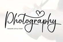 Photography | Script Font