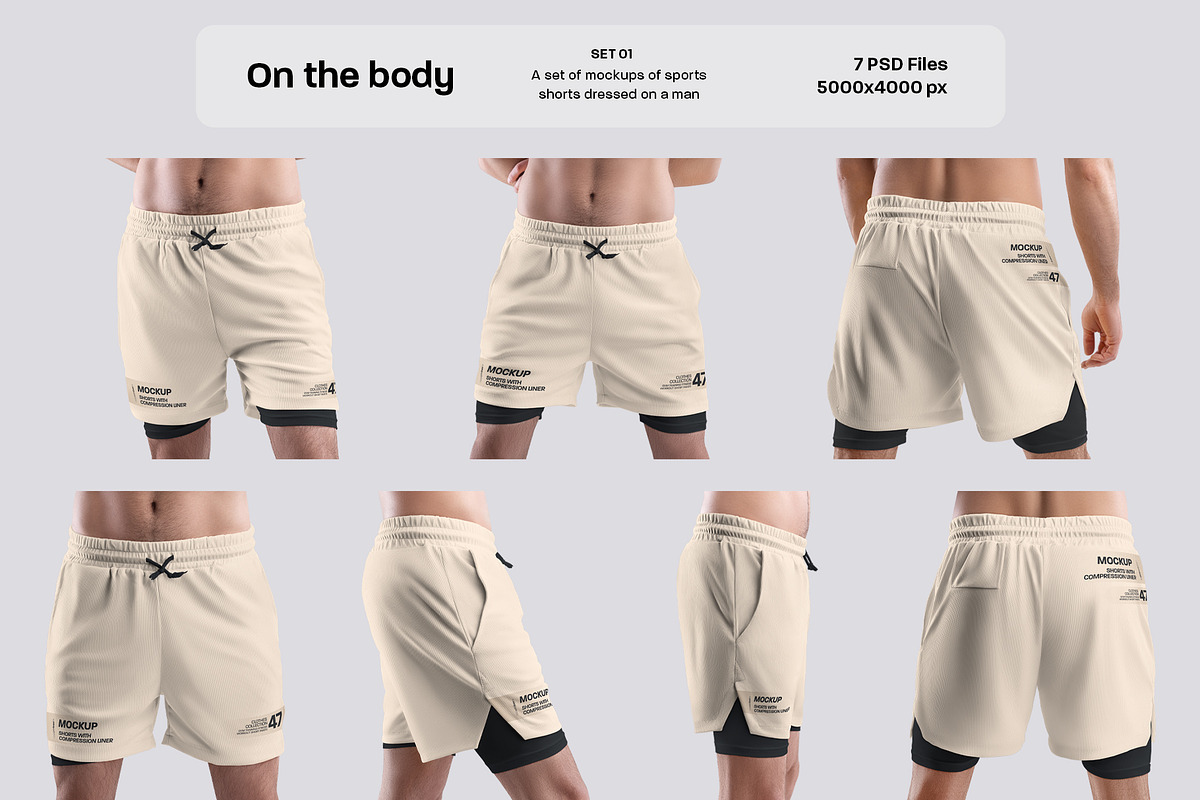 22 Sport Shorts Bundle Mockups, a Shirt Mockup by Grow Design Craft Studio (Photo 2 of 7)