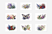 Summer Floral Watercolor Collection, a Seasonal Illustration by artsy-fartsy (Thumbnail 6 of 7)